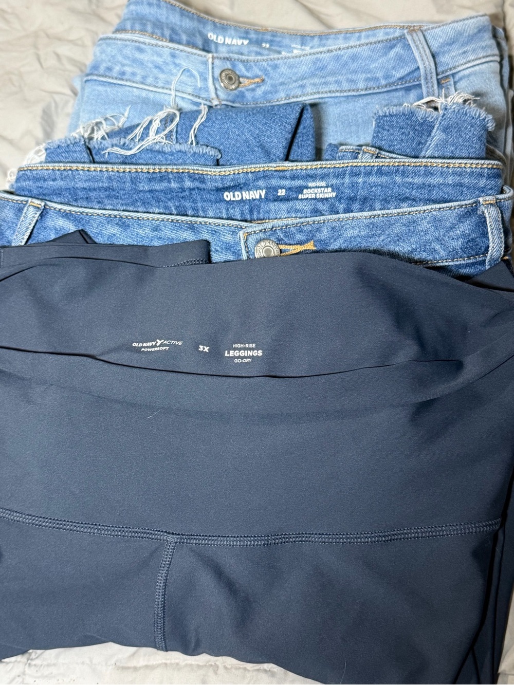 Old Navy Black High-Rise Active Jeggings